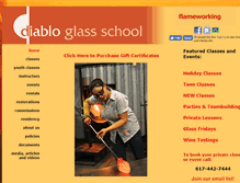 Tablet Screenshot of diabloglassschool.com